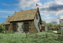 senas kaimo namas
